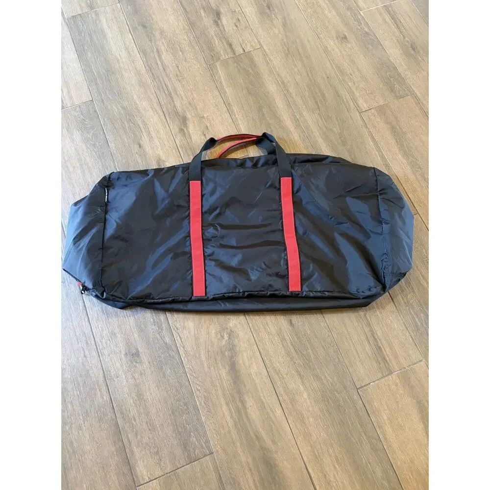 SAMSONITE TOTE-A-TON TRAVEL NYLON DUFFEL BAG BLACK AND RED